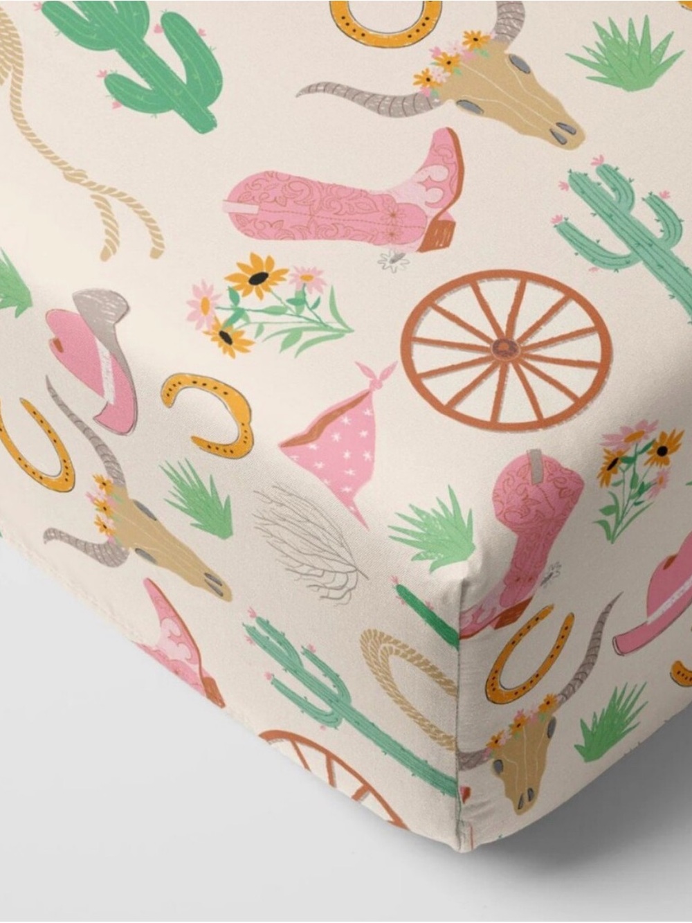 Little Sleepies Ready to Rodeo Crib Sheet